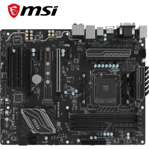 For MSI B350 PC MATE Motherboard Socket AM4 DDR4 For AMD B450M B450M M.2 USB3.0 Original Desktop Mainboard Used Mainboard