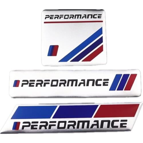 NEW Performance Motorsport Metal Logo Car Sticker Aluminum Emblem Grill Badge for BMW E34 E36 E39 E53 E60 E90 F10 F30 M3 M5 M6