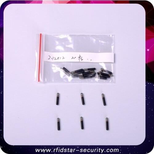 20PCS/Lot 13.56MHz NTAG216 Animal glass tube tag RFID 2.12*12mm microchip
