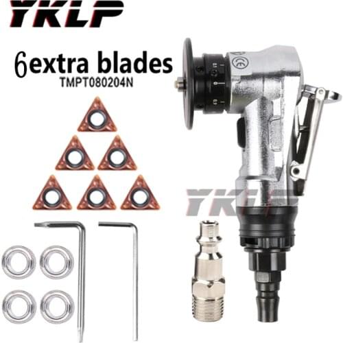 Mini Pneumatic Chamfering Machine Portable 45 Degree Chamfer Machine With 2 Extra Blades 2 Wrenches