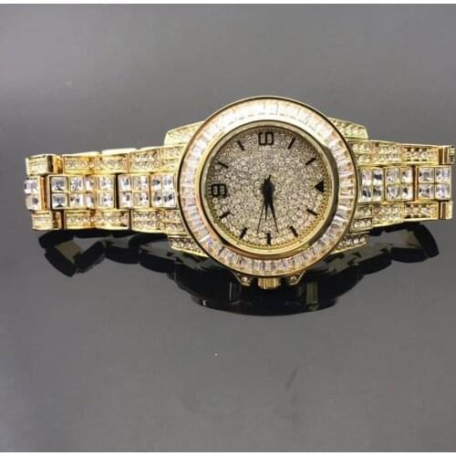 Hip hop shining ice mens Watch