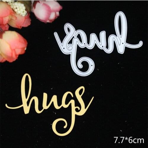 Hugs Metal Cutting Dies Stencil for DIY Scrapbooking Album Embossing Paper Cards Deco Crafts Die Cuts