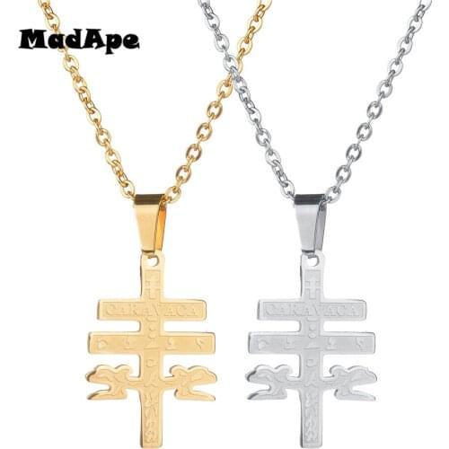 MadApe Gold Color Tree Of Life Pendant Necklace Titanium Stainless Steel For Women Men Sweater Chain Wholesale Pendants Chain