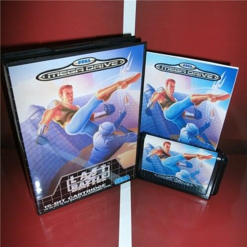 Last Battle EU Cover with Box and Manual For Sega Megadrive Genesis Video Game Console 16 bit MD card