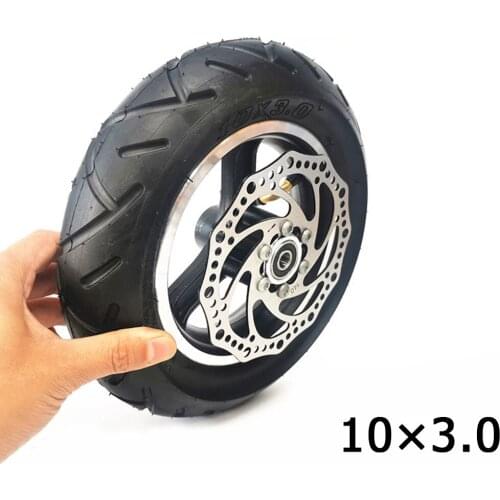 10 Inches Scooter Tire Thickened Widened Tubeless Tire Full Wheel With Hub Universal For 10x3.0 10x3.0-6 Scooter Tires