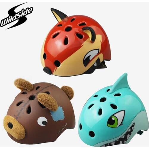 Children bicycle helmet cute cartoon animal safety PC + EPS helmet children riding bicycle skating scooter outdoor sports helmet