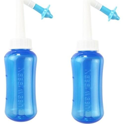 300ml Neti Pot Blue Nasal Wash Bottle Nose Sinus Irrigation Bottle Dredge Clean Moistens Ease Allergic Rhinitis Nose Protector