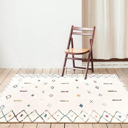 Nordic Morocco Thick Carpets For Living Room Soft Home Carpet Bedroom Bedside Coffee Mat Rugs Dining Floor Room Table Study Rug