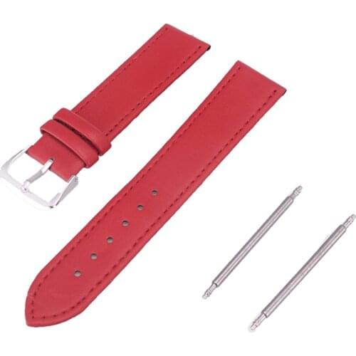 Unltra thin Red Leather Watchband Watchband Watchstraps 12mm 14mm 16mm 18mm 20mm 22mm Wristwatch Band Sports Watch Straps
