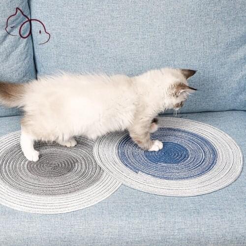 Cat Cushion Mat Protection Sofa Cover Cotton and Linen Scratcher for Cat Pet Bed Cats Bed Anti-Scrap Mat Cotton Pet Nail Polish