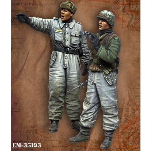 1/35 Resin Model figure GK Soldier WWII tank soldier Military theme of WWII Unassembled and unpainted kit