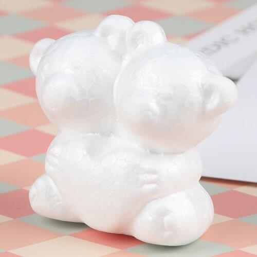 1pcs Modelling Polystyrene Foam bear/cat White Craft Balls For DIY Christmas Party Decoration Supplies Gifts