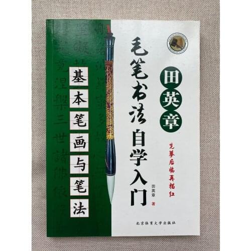 1pc Chinese Calligraphy TianYingZhang Brush Calligraphy Basic strokes for self-study Writting Calligraphy Book Old book