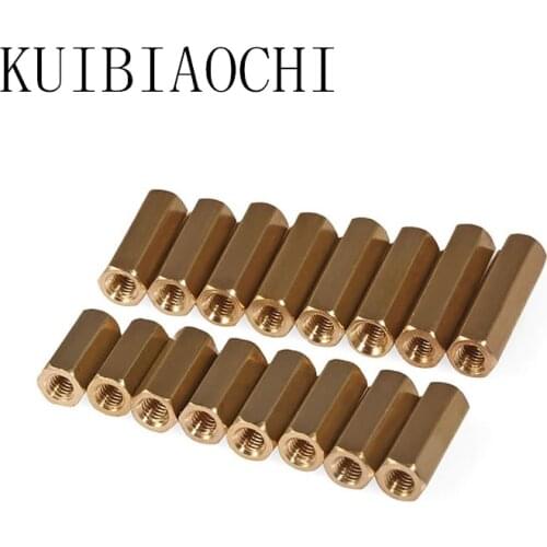 10pcs/lot Six pillars of M3 Hex Female to Female M3 brass standoff spacer Hexagonal Stud Spacer Hollow Pillars