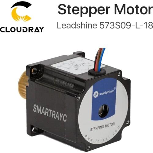 Cloudray Leadshine 3 Phase Stepper Motor 573S09-L-18 for NEMA23 3.5A Length 50mm Shaft 6.35mm
