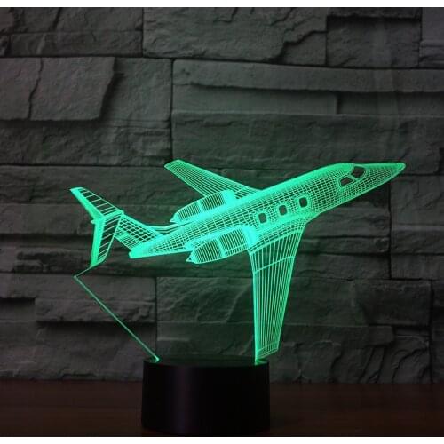Aircraft 3d Creative NightlightRomantic Personality Gift Led Bedside Lamp Led Usb 3d Night Light Christmas decorative lights