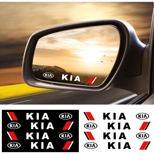 4Pcs Car Door Handle Stickers Rear View Mirror Stickers Body Stickers Car Styling for KIA Picanto K3 K5 K9 Auto Accessories