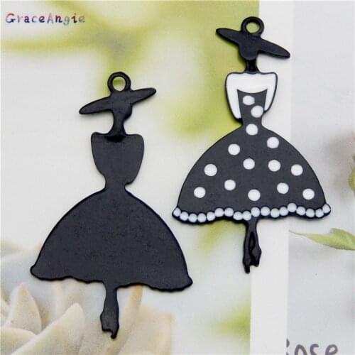 8pcs Enamel Women Charms Elegant Lady Pendant Alloy Jewelry Crafts Handmde t Oil Drop For Women DIY Jewelry Earrings Necklace