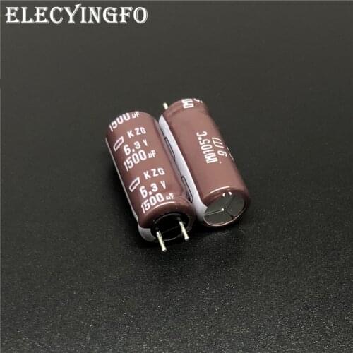10Pcs/50Pcs/200Pcs 1500uF 6.3V NCC KZG Series 8x20mm Super Low ESR 6.3V1500uF In Original Bag Aluminum Electrolytic Capacitor