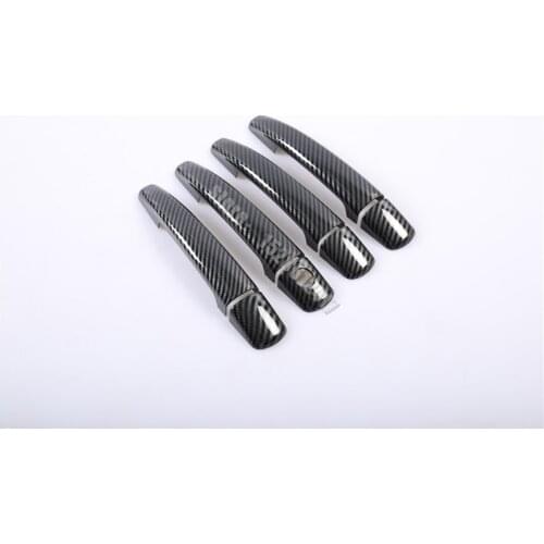 Car styling for Citroen C-Quatre C5 ABS Carbon fiber pattern Door Handle Bowl Door handle Protective covering Cover Trim