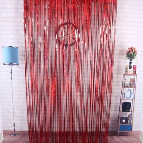 2M 3M Metallic Foil Fringe Shimmer Backdrop Wedding Birthday Party Wall Decoration Photo Booth Backdrop Tinsel Glitter Curtain