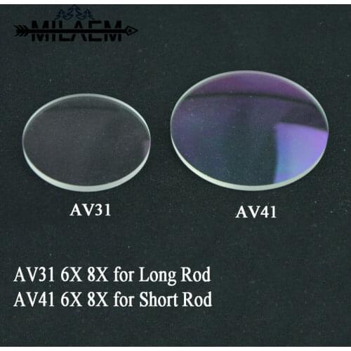 Archery Compound Bow Sight 6X 8X Resin Diameter 35mm/45mm Power Lens for Scope Sight AV31/AV41 DIY Hunting Shooting Accessories