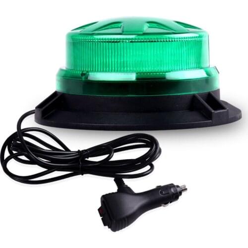 Bogrand LED Emergency Traffic Safety Rotating Strobe Warning Flashing Green Signal Light Truck, lorry, forklift with magnetic