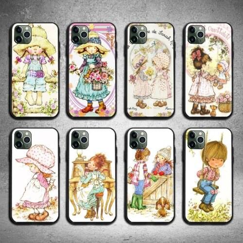 Lovely Cartoon Sarah Kay Phone Case For iphone 12 11 Pro Max Mini XS Max 8 7 6 6S Plus X 5S SE 2020 XR cover