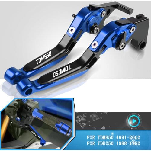 For Yamaha TDM850 TDM 850 1991-2000 2001 2002 Motorcycle Adjustable Brake Clutch Levers Handlebar Accessorie TDR250 1988-1992
