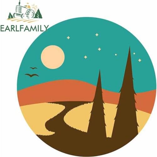 EARLFAMILY 13cm x 12.7cm for The Free Adventurer Vibe Car Sticker Vinyl Waterproof Scratch-proof Camper Custom Printing Decal