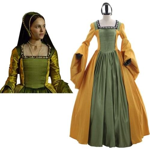 Queen Anne Boleyn Brown Renaissance Faire Tudor Court cosplay costume dress