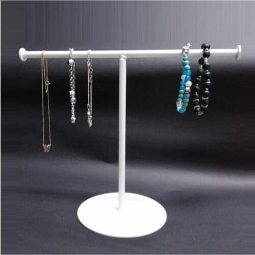 Metal Jewelry and Accessories Stand Decorative Metal Jewelry Stand - White earring necklace ring makeup bracelet jewelryd stand