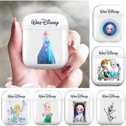 Disney Frozen Cute Princess Ana Elsa Soft Silicone Cases For Airpods 1/2 Protective Bluetooth Wireless Earphone Cover For Air P