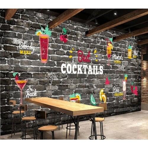Papel de parde hand painted afternoon tea drink shop 3d wallpaper mural, living room kitchen wall papers home decor