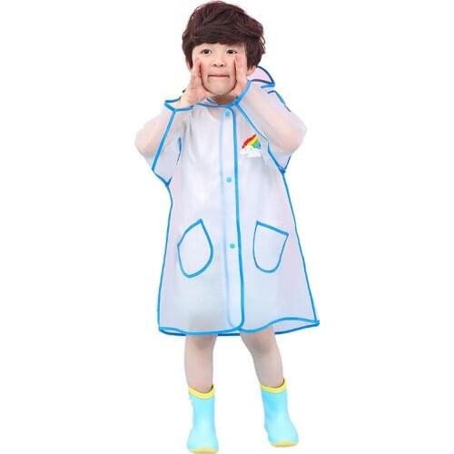 New childrens poncho cute long transparent raincoat boy and girl raincoat waterproof animal cartoon poncho raincoat