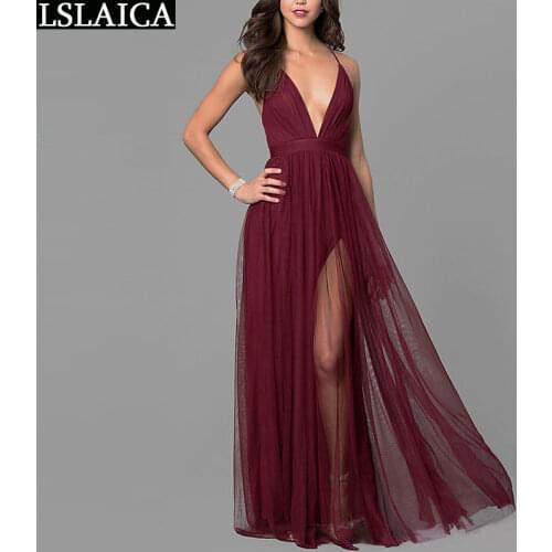 Wholesale New Dresses for Women 2021 Suspender High Waist Solid Summer Dress Women Beach Evening Party Boho Midi Dress Backless