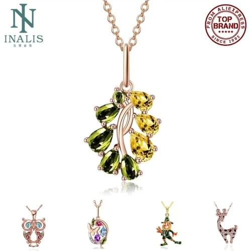 Trend luxury Design Pendant Necklaces For Women Tin Alloy Cute Cartoon Character Creative Birthday Gift Fashion Jewelry Necklace