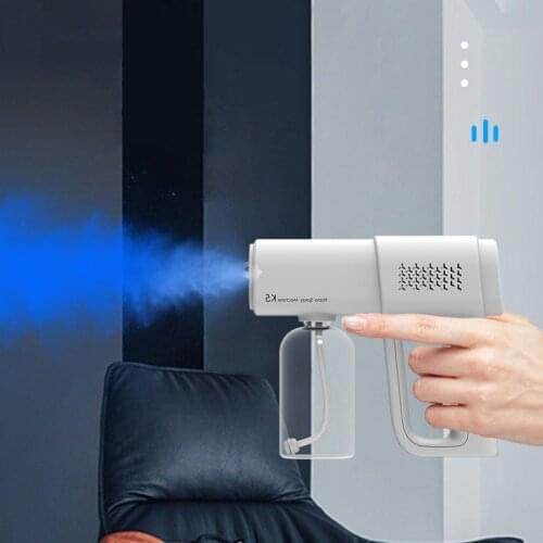 Rechargeable Electric Sanitizer Sprayer Auto Atomizer Handheld Wireless K5 Nano Steam Spray Gun for Home Office School Garden