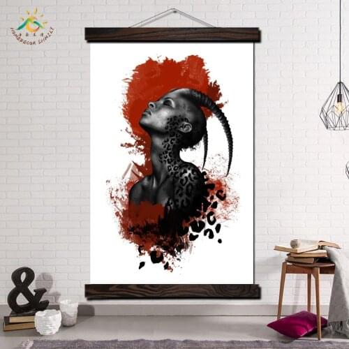 Traditional Woman Posters and Prints Scroll Painting Canvas Art Wall Picture Canvas Painting Home Decoration for Living Room