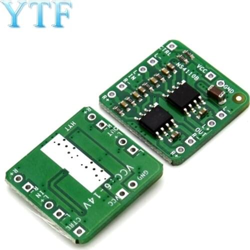 Differential Amplifier Board 2x18W Digital Class D/Class AB Audio Power Amplifier NS4110B Voltage 6-14V