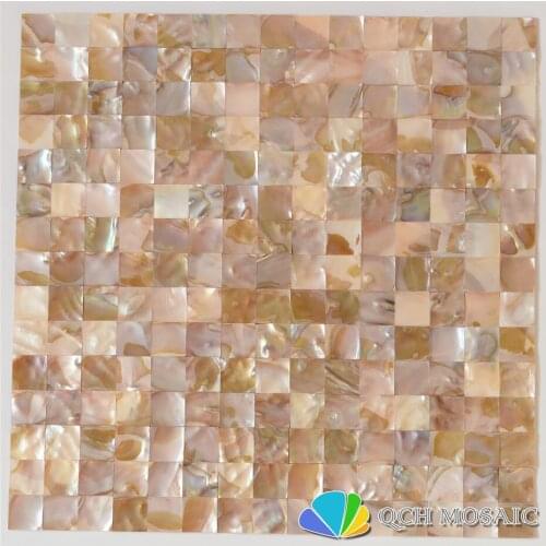 Freshwater shell seamless mother of pearl mosaic tile for house decoration wall tile 11 square feet/lot natural color