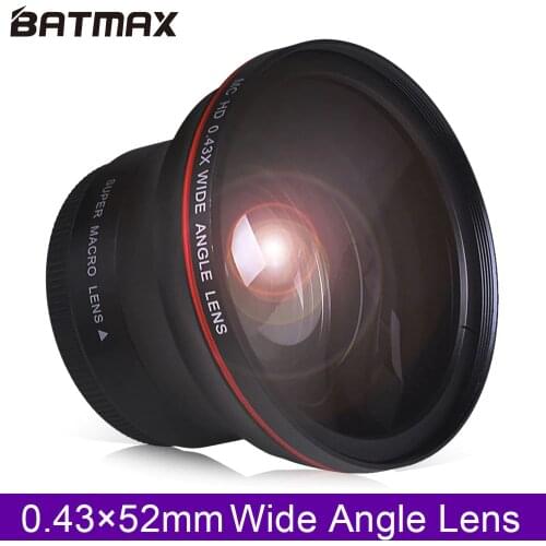 52MM 0.43x Batmax Professional HD Wide Angle Lens (w/Macro Portion) for Nikon D7100 D7000 D5500 D5300 D5200 D5100 D3300 D3200 D3