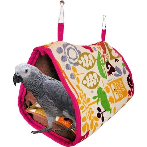 Pet Bird Parrot Hanging Hammock Soft Warm Triangular Nest Hamster Rabbit House Bed