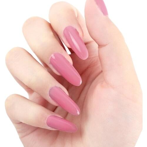 Q81B 4pcs Poly Builder UV Gel Quick Building Nail Tips Brush Finger Extension 15ml with Transparent False Nails Decoration