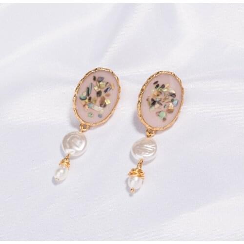 New Arrival Freshwater Pearl Earrings For Women Multicolor Round Earrings 2020 Fashion Jewelry Girls Party Birthday Gift