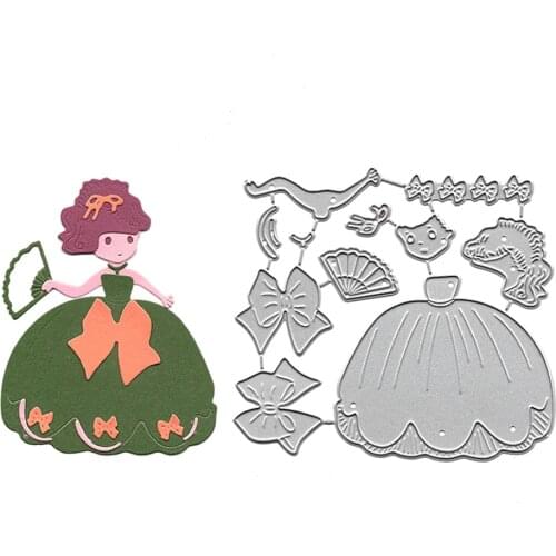 Die Cut Dies New Arrival Girl Metal Cutting Stencil DIY Scrapbooking Craft Die Album Embossing Folder Card Making Molds Fustelle