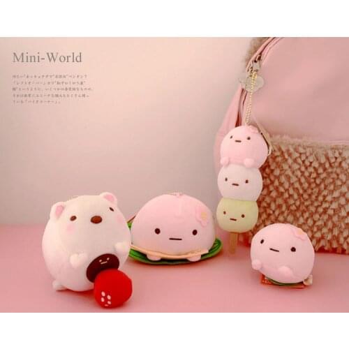 Super Soft Kawaii Japanese Sumikko Corner San-X Corner Bio Plush Doll Handheld Biological Cloak Animal Pendant Girls Gifts