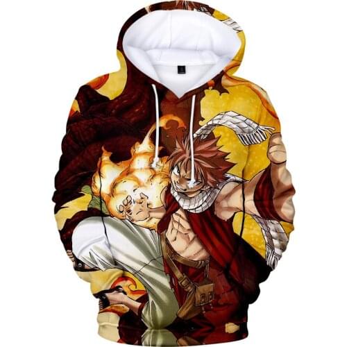 Warm Dropshipping Fairy Tail Hoodie sweatshirt Nieuwe Hot Selling Mens Hoddies Hoodies 3D Print Persoonlijkheid Coat