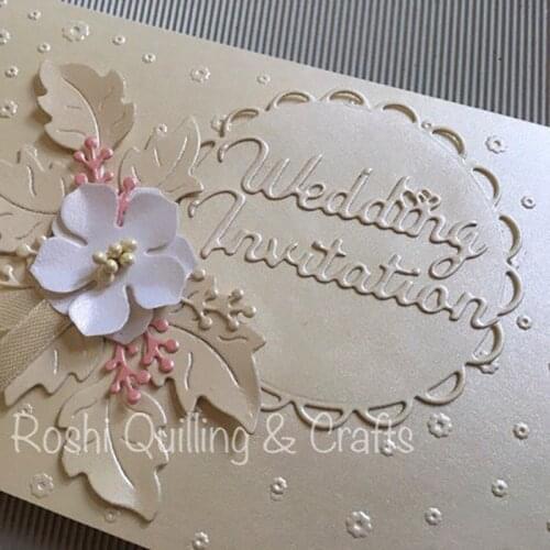 Wedding invitation stencil metal Cutting dies for DIY papercraft projects Scrapbook Paper Album greeting cards