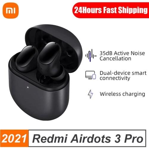 Original Xiaomi Redmi Buds 3 Pro TWS Bluetooth Earphone ANC Dual-device Redmi Airdots 3 Pro Wireless Charging Headphones IPX4
